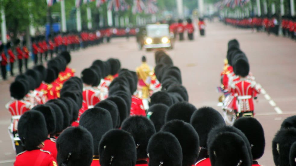 Trooping the colour